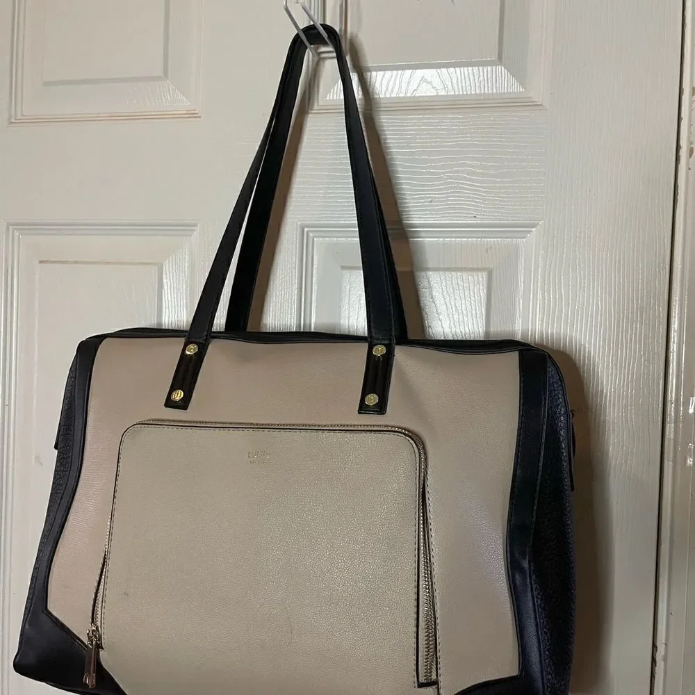 Tutilo New York black & White multi function large laptop bag